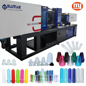 Haitian 200-ton Servo Used Injection Molding Machine (PET specialized barrel screw)