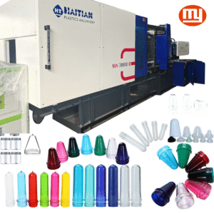 Haitian 380-ton Injection Molding Machine (PET specialized barrel screw)